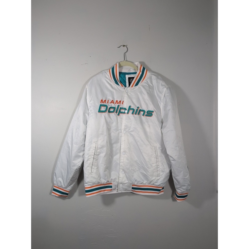 Miami‎ Dolphins Insulated Team Colors and Logo Jacket Size M-licensed NFL
